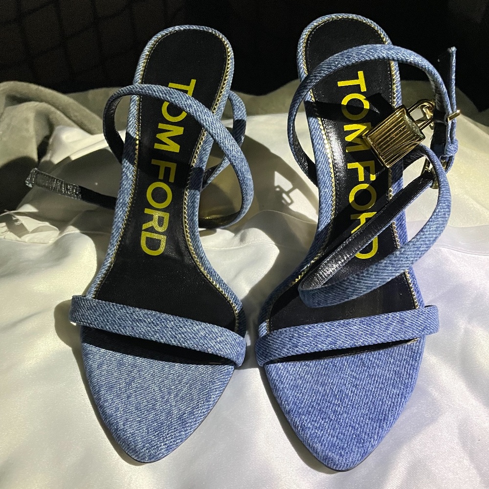 COPY - Tom Ford Denim Padlock Sandals